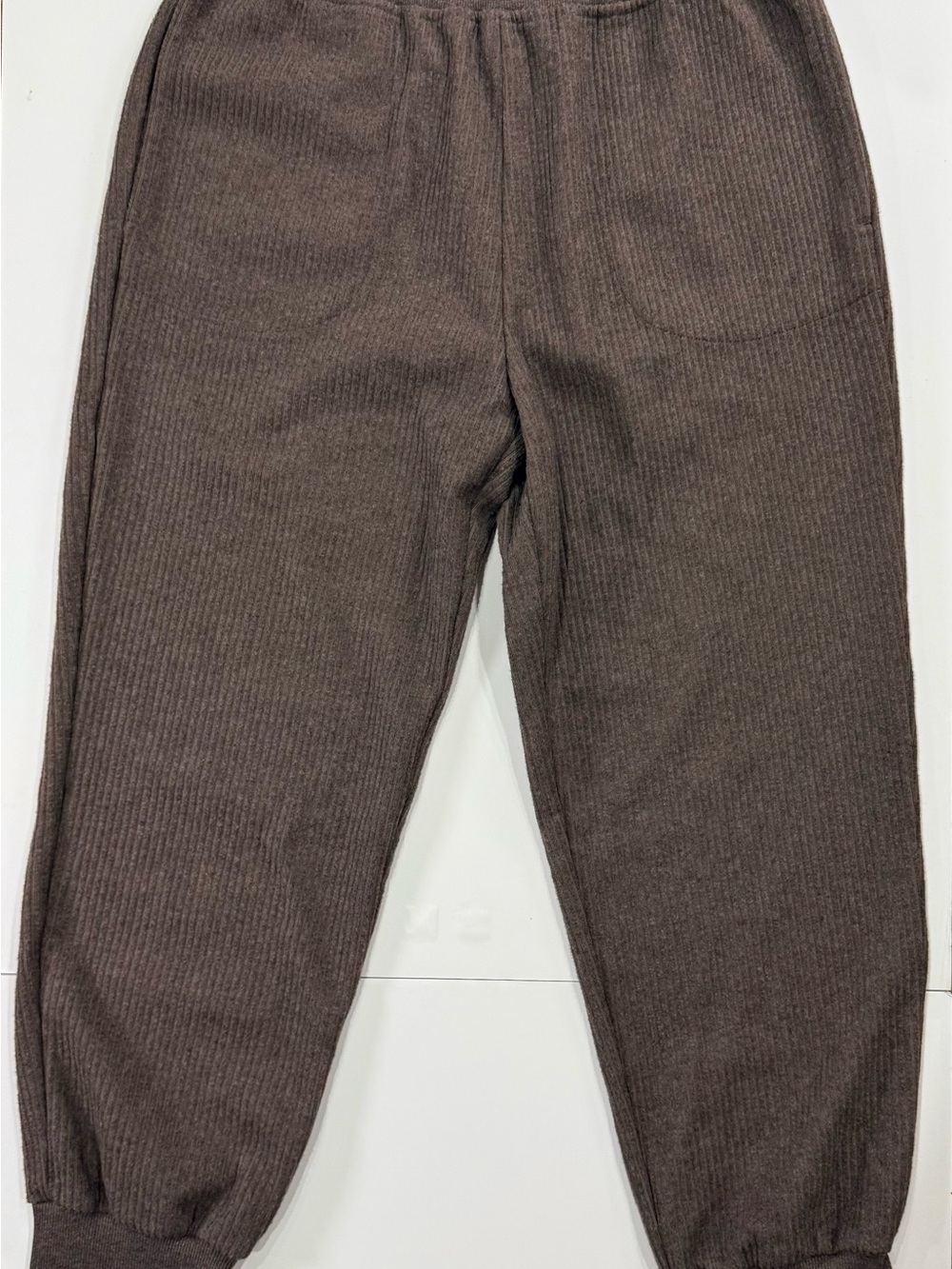 Varley Russell Women’s Ribbed Knit Joggers Cozy Loungewear
